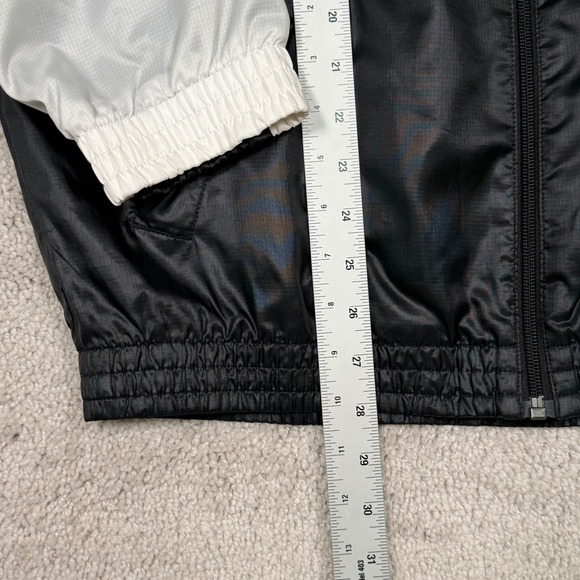 Reebok Mens Black White Twin Vecrtor Colorblock Full Zip Track Jacket Size S - Picture 5 of 11